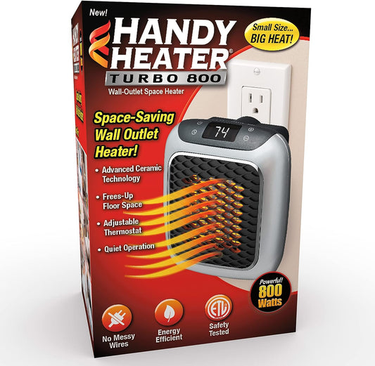 Handy Heater Turbo 800 Wall Outlet Space Heater